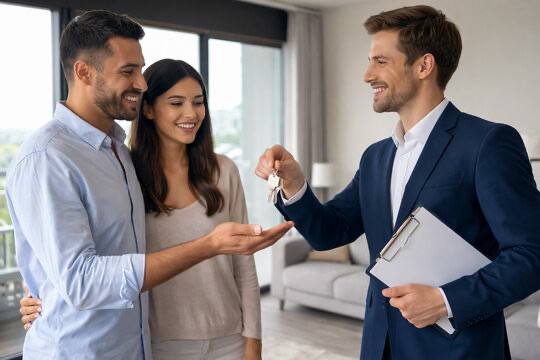 Real Estate Agent Closing a Deal