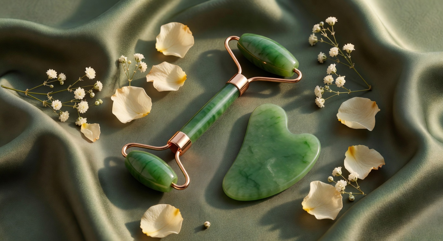 Jade Roller + Gua Sha Set